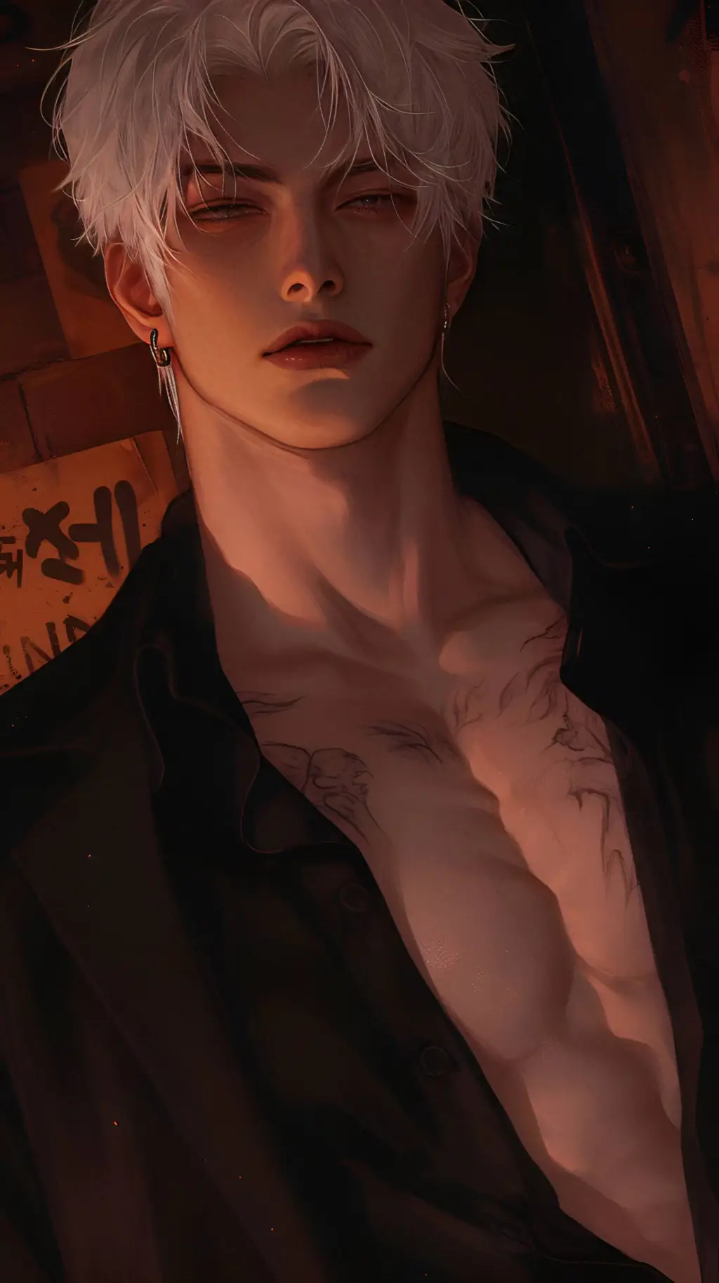 ai character: Emeric De Santis  background