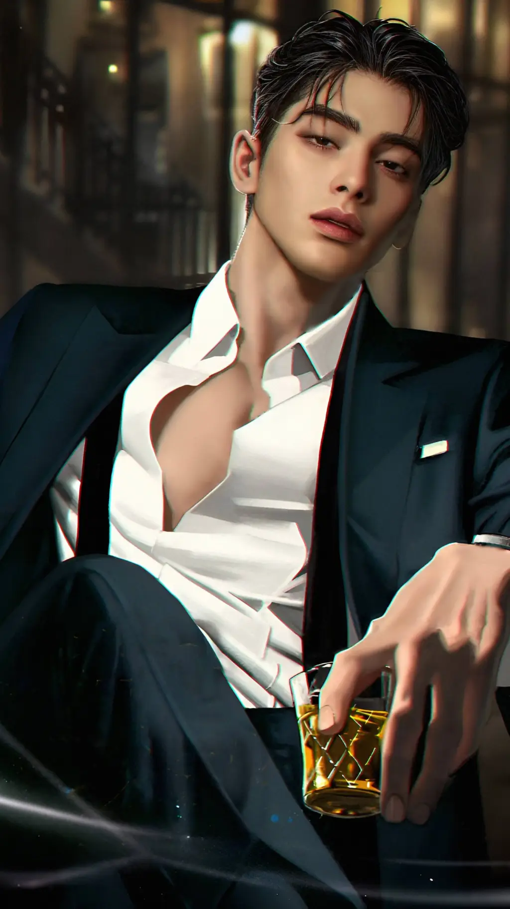 ai character: Ethan Carver. background