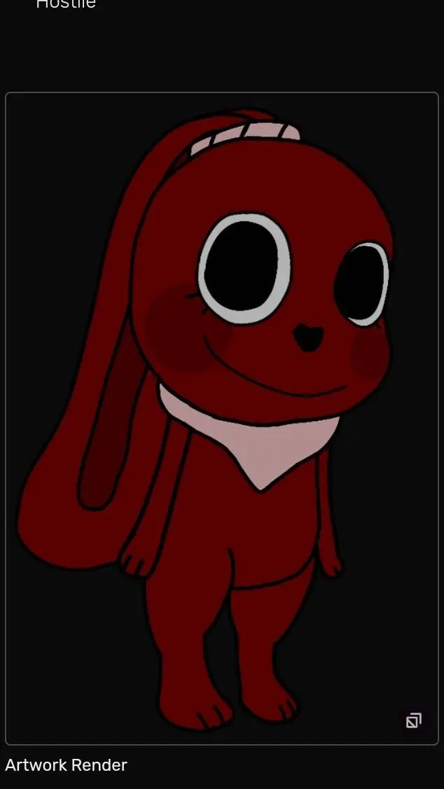 ai character: crimson bunny background