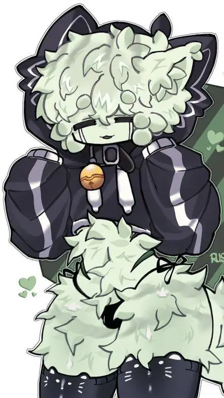 ai character: Fuzzy background
