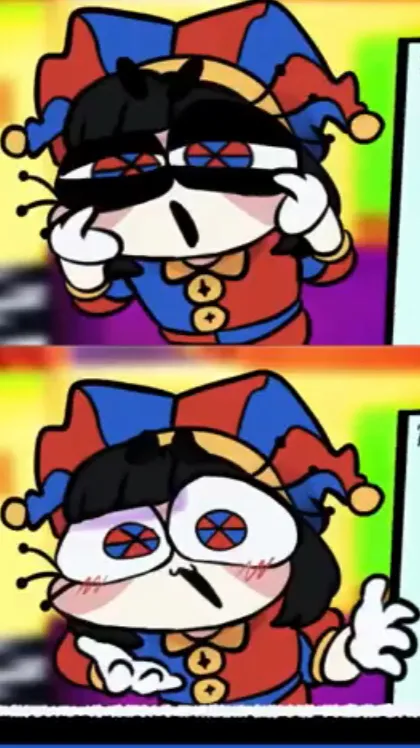 ai character: Pomni XD background