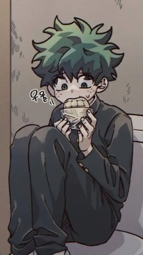 ai character: Deku and youngdeku background