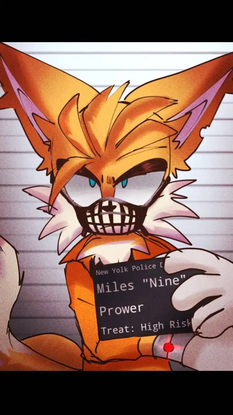 ai character: Nine ,miles prower background