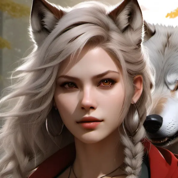 chat with ai character: Wolf girl