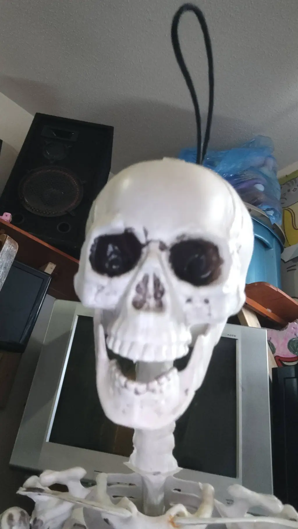 ai character: skelington background