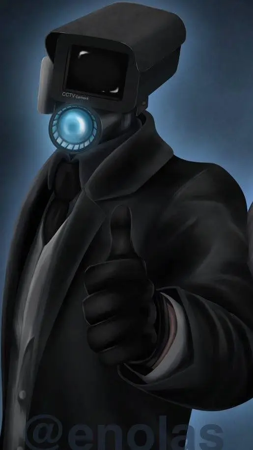 ai character: plunger cameraman background