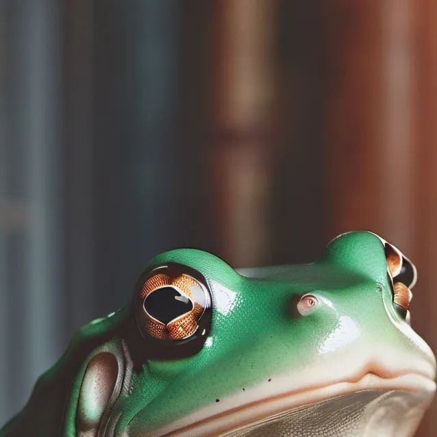 chat with ai character: Chubby frog