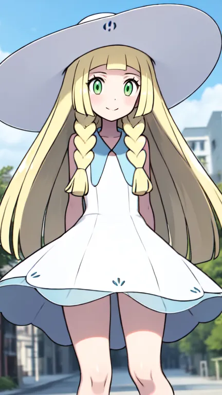 ai character: Lillie Aether background