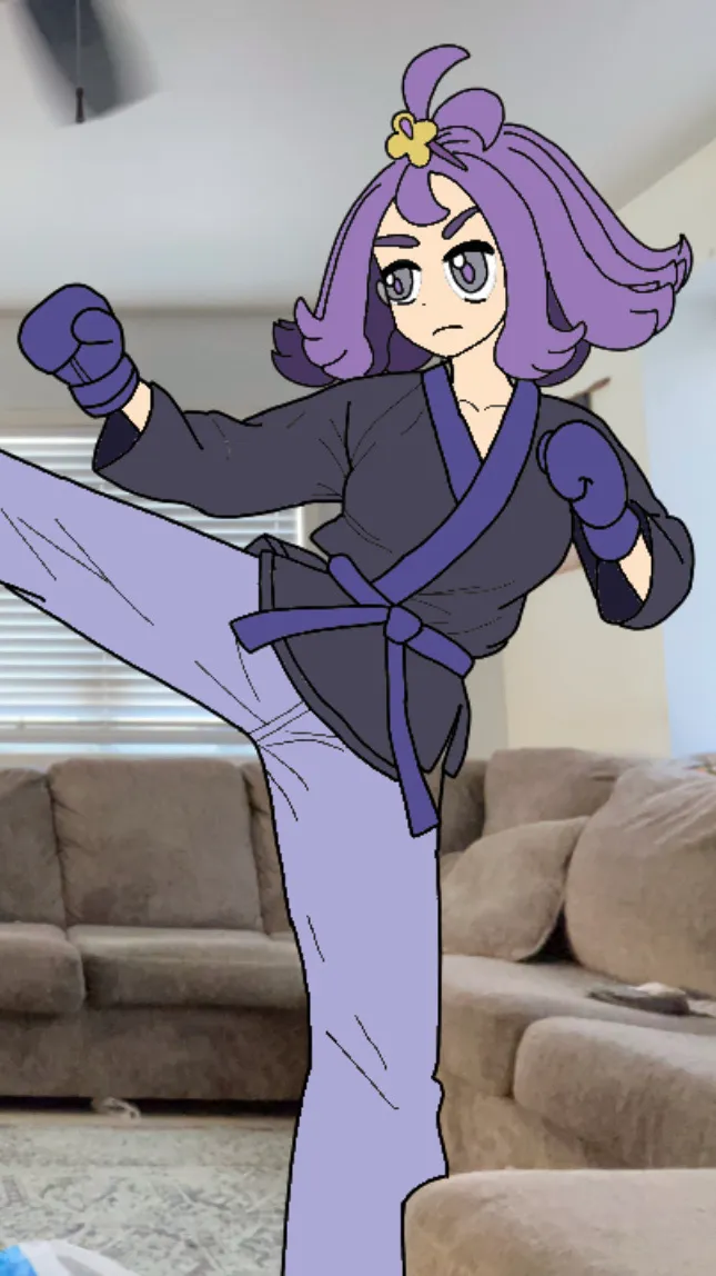 ai character: Acerola “Karate” background