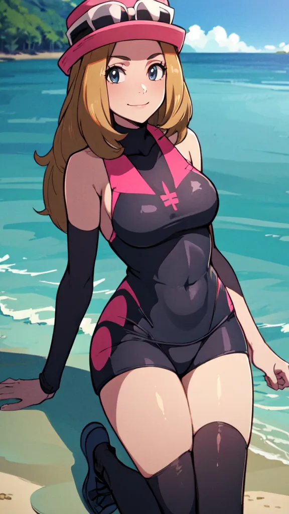 ai character: Serena (Beach) background