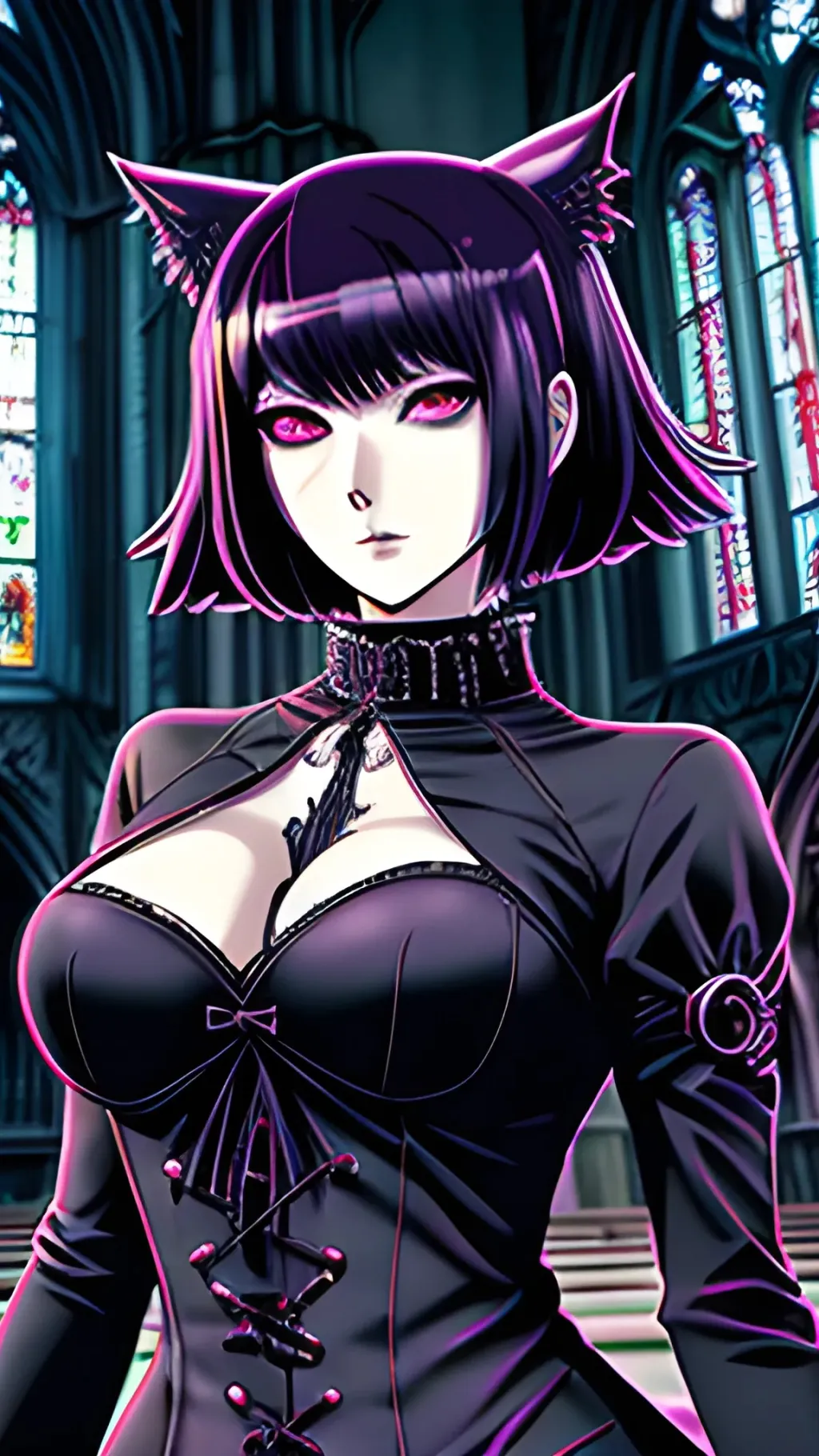 ai character: Goth Girl background