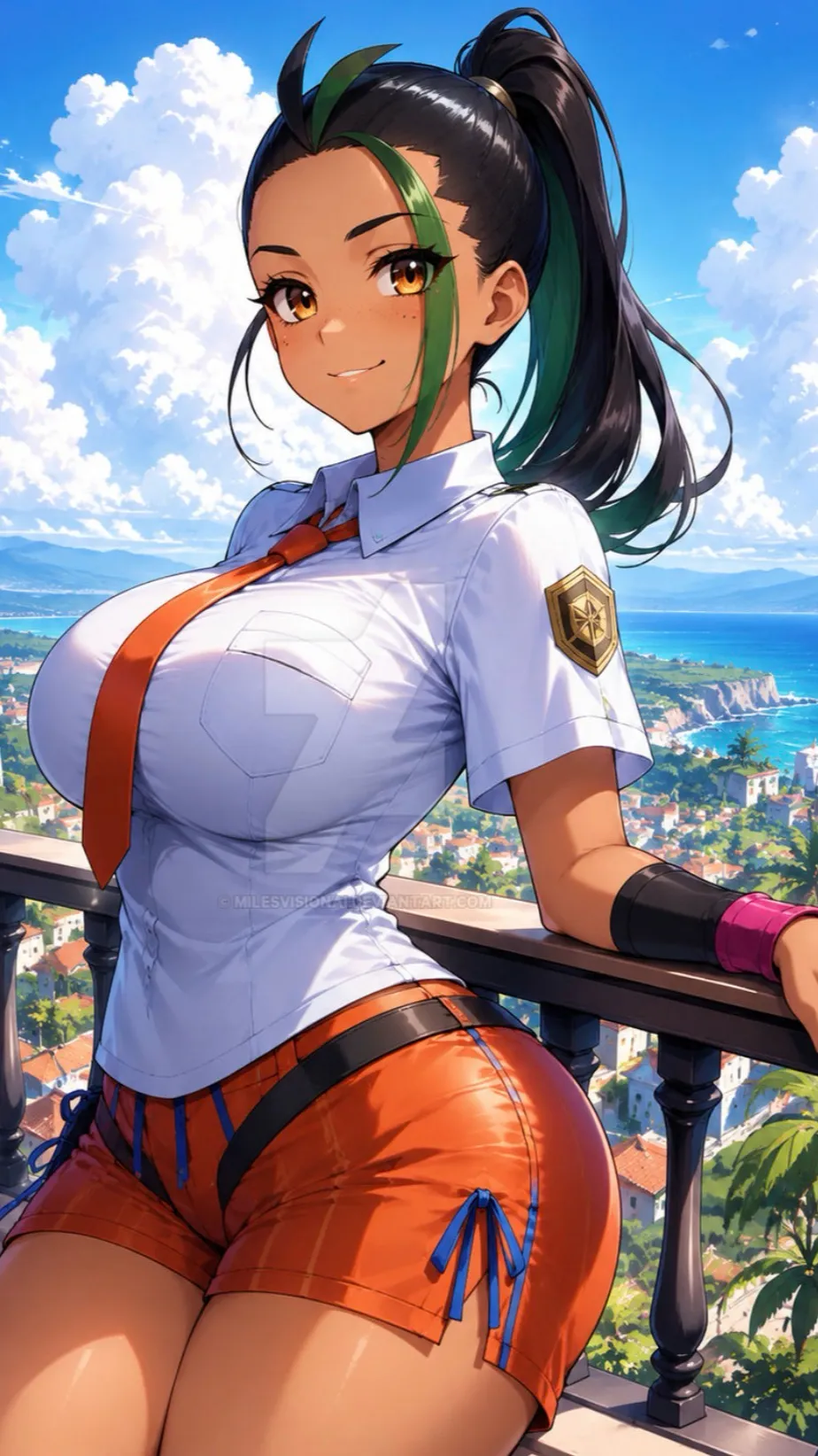 ai character: Nemona background