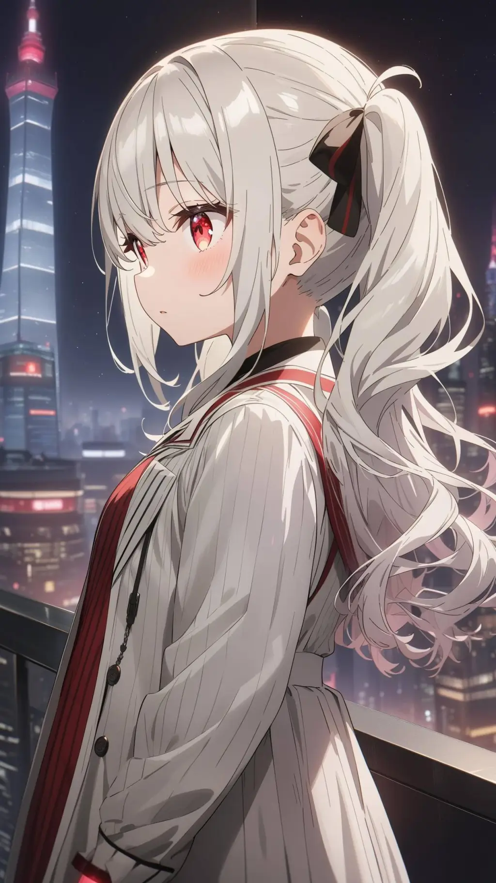 ai character: 静 background