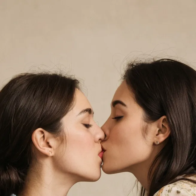 chat with ai character: two woman kissing