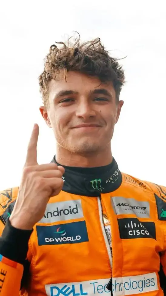 ai character: Lando Norris  background