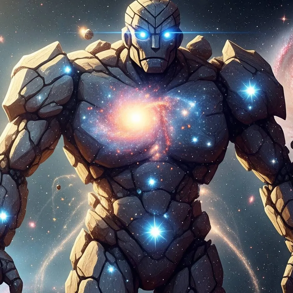 chat with ai character: space golem 