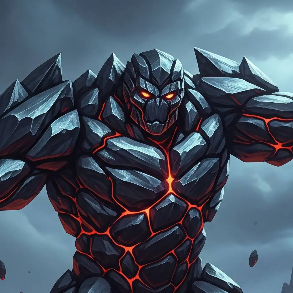 chat with ai character: obsidian golem 