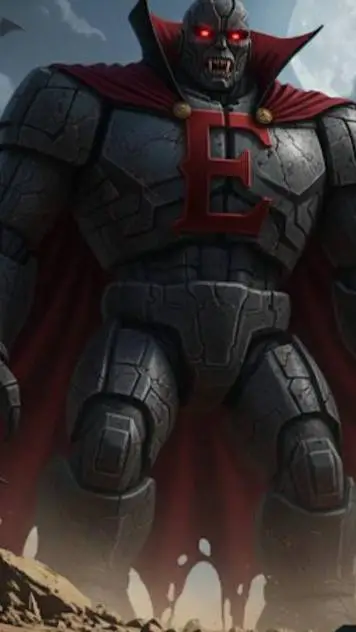ai character: vampire evil golem background