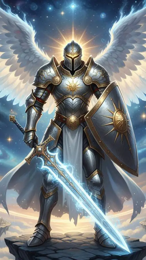 ai character: angel knight  background
