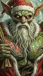 ai character: elve golem  background