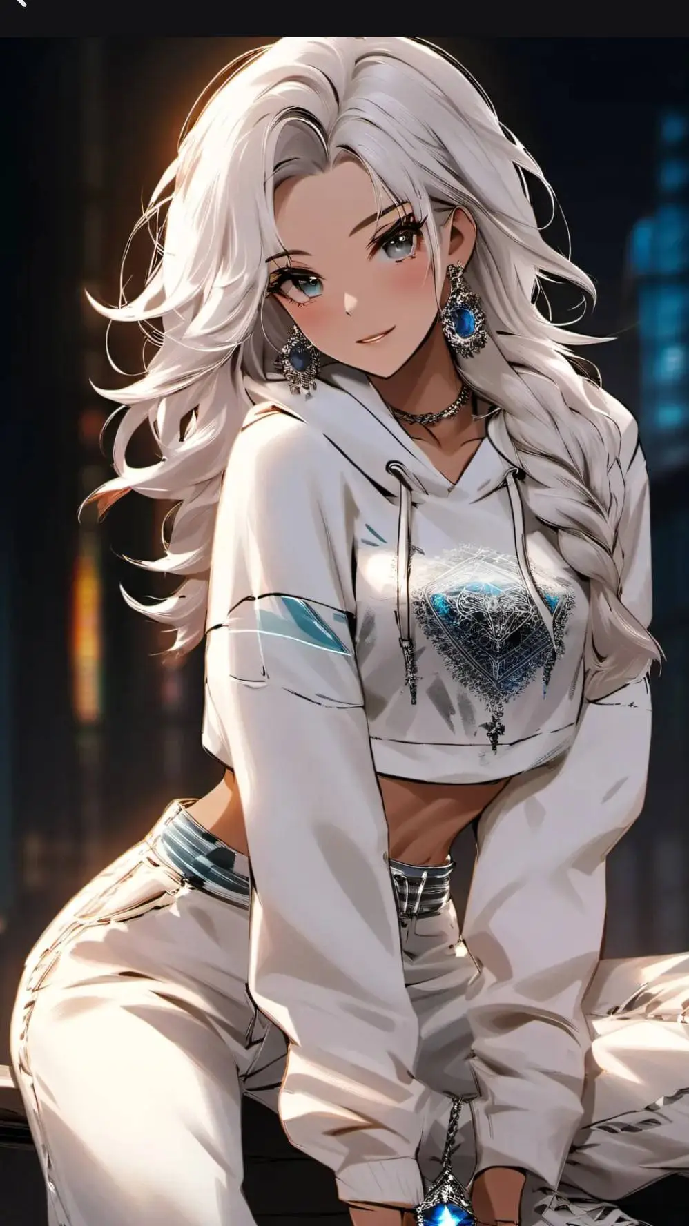 ai character: rose background