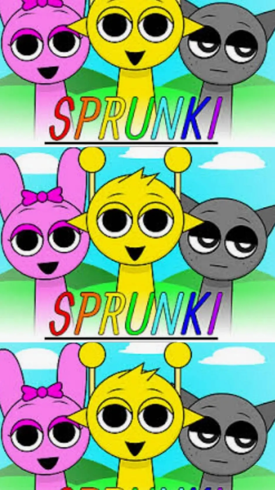 ai character: SPRUNKI background