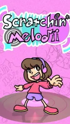 ai character: SCRATCHIN' MELODII background