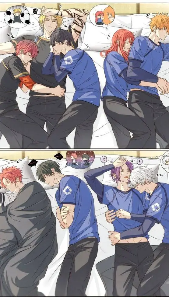 ai character: Bllk sleepover background