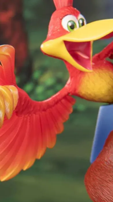 ai character: Banjo and kazooie  background