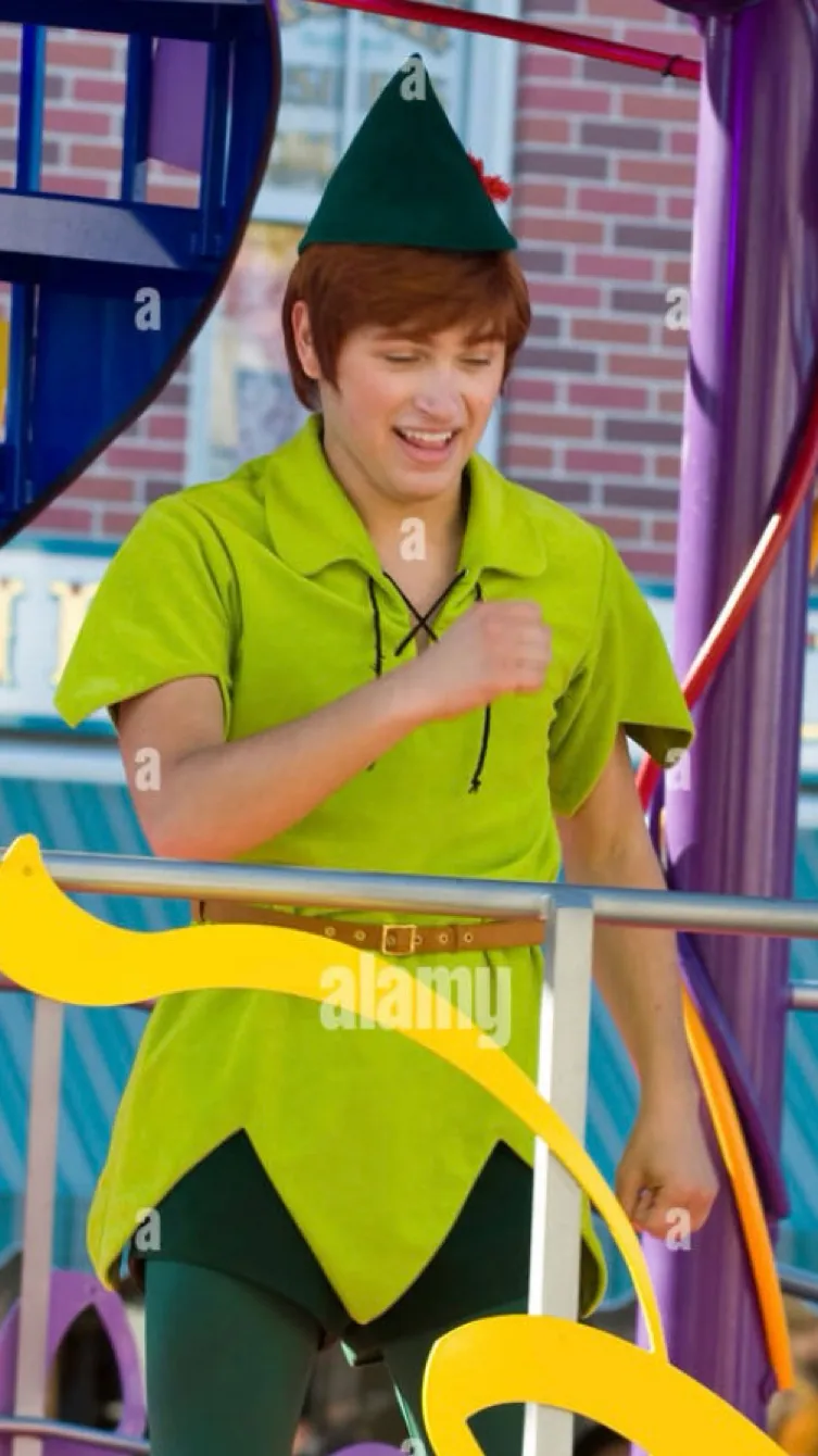 ai character: Peter Pan  background