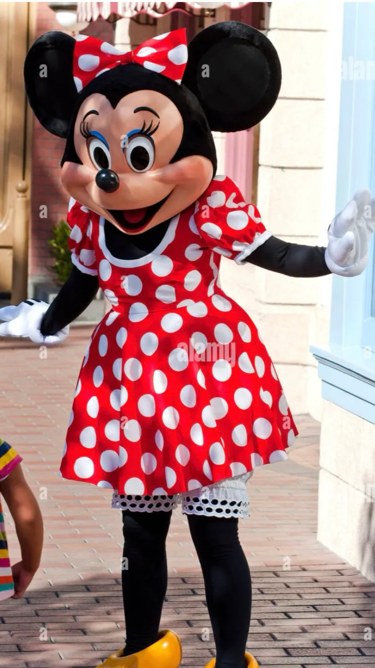 ai character: Minnie Maus  background