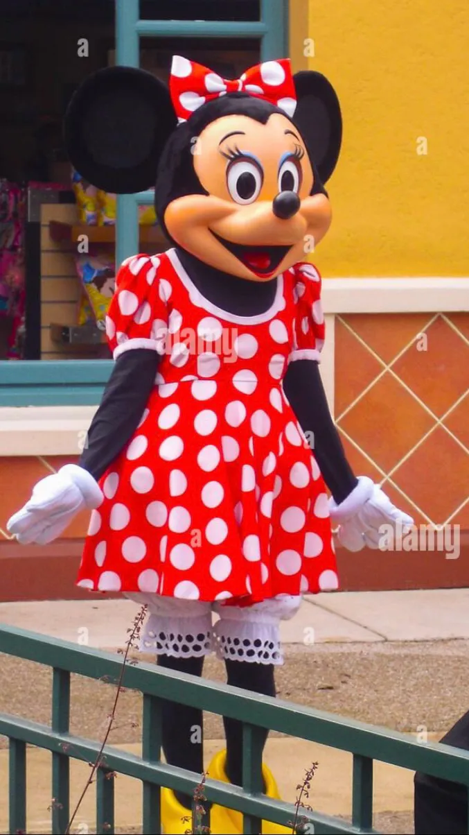 ai character: Micky und Minnie  background