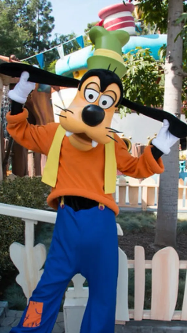 ai character: Goofy  background