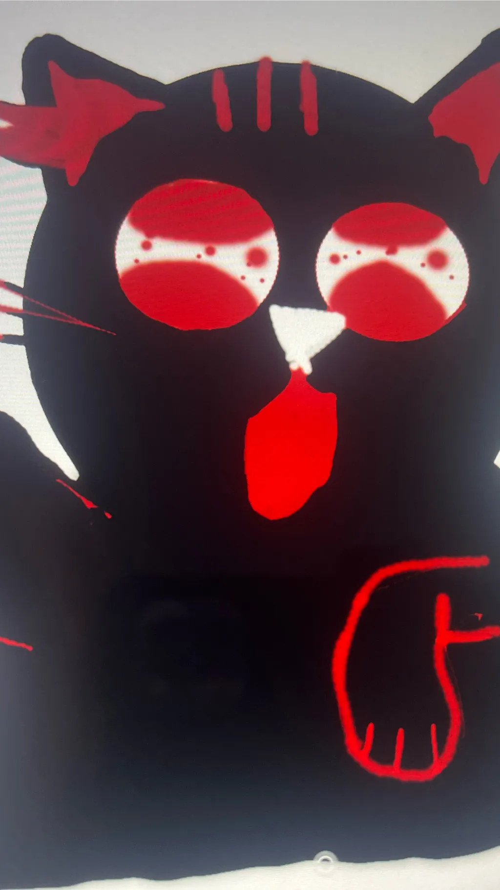 ai character: Devily! (Cat) background