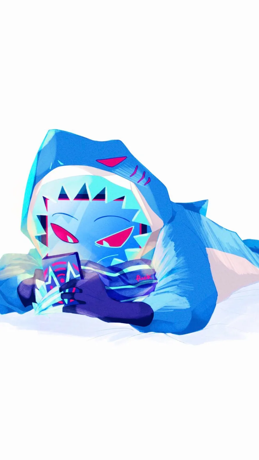 ai character: 🦈Vox📺 background