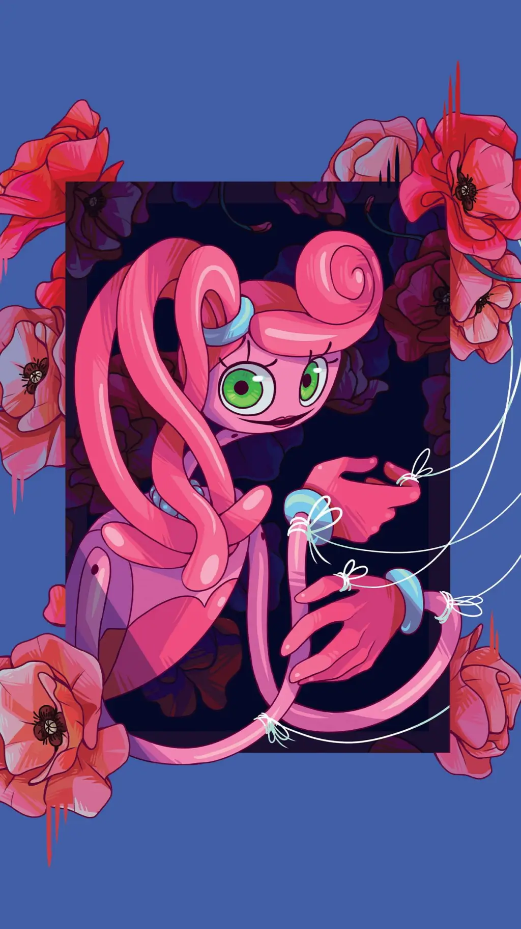 ai character: mommy longlegs ! background