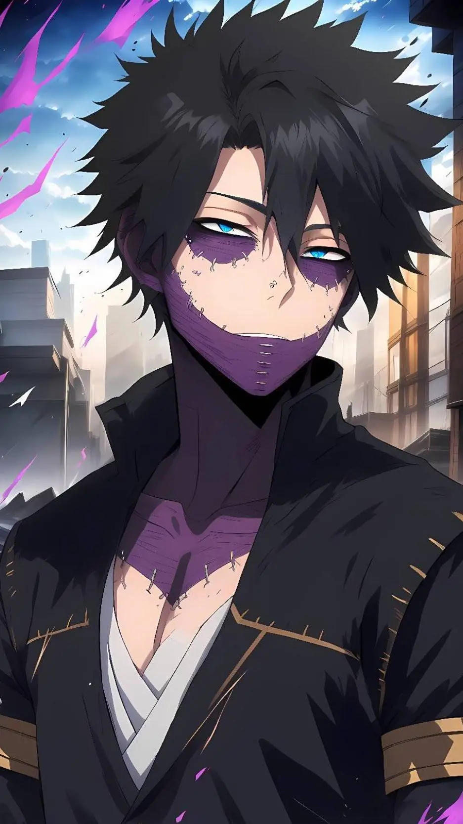 ai character: Dabi background