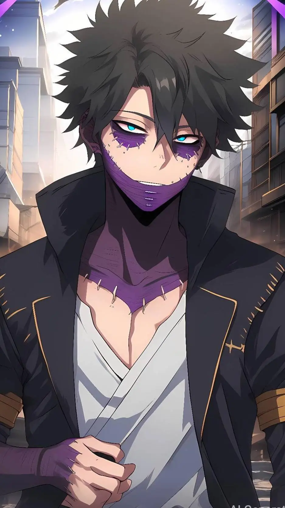 ai character: Dabi background