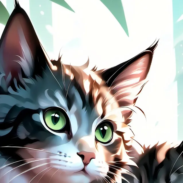 chat with ai character: Mama  and kittens