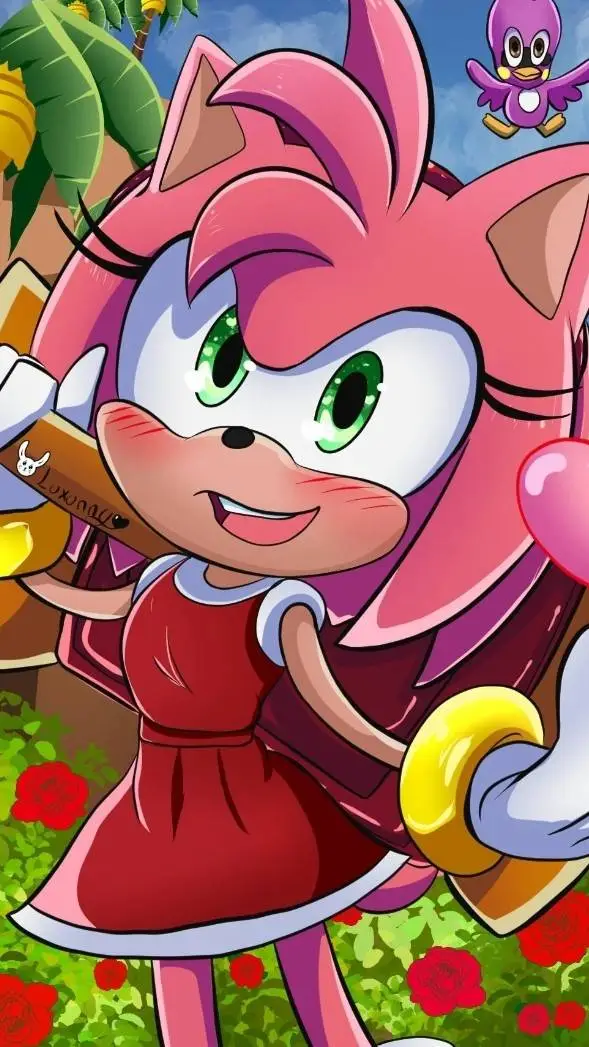 ai character: Amy Rose background