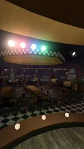 ai character: Fnaf pizzeria background