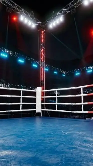 ai character: Boxing ring background