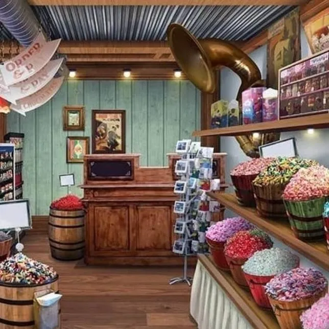 chat with ai character: Candy store