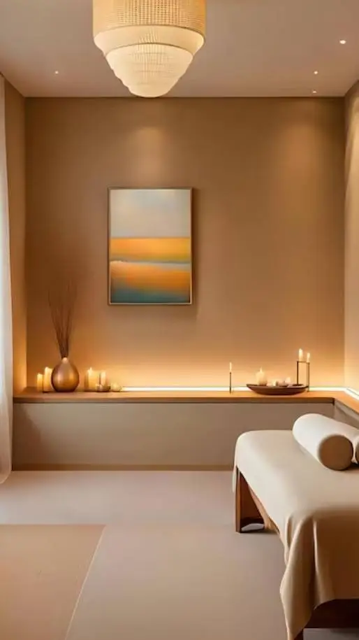 ai character: Massage room background
