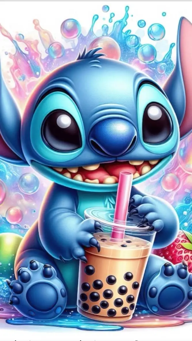 ai character: stitch background