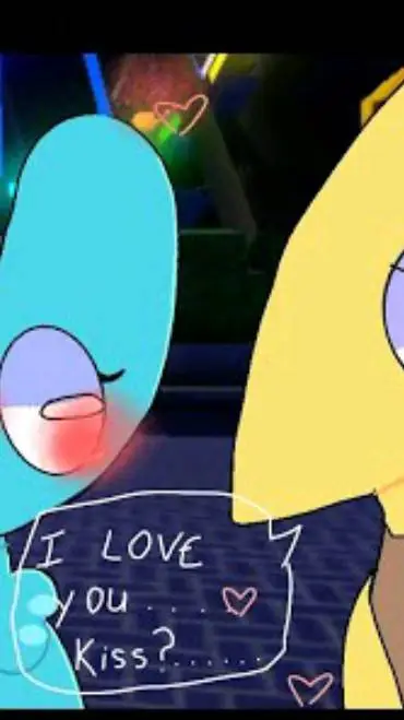 ai character: Rainbow friends  background