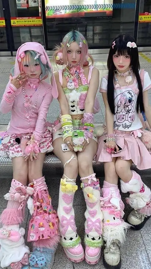 ai character: group of girls background