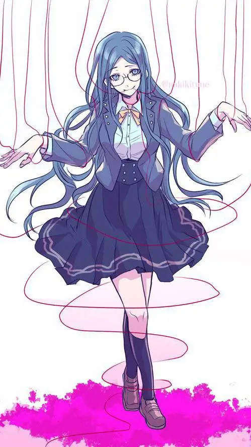 ai character: Tsumugi Shirogane  background
