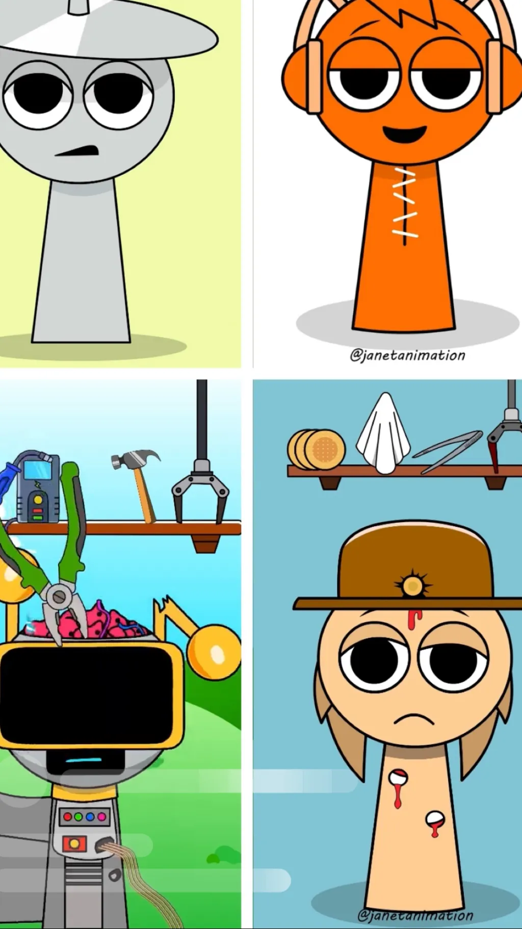 ai character: Repair sprunkis ! background