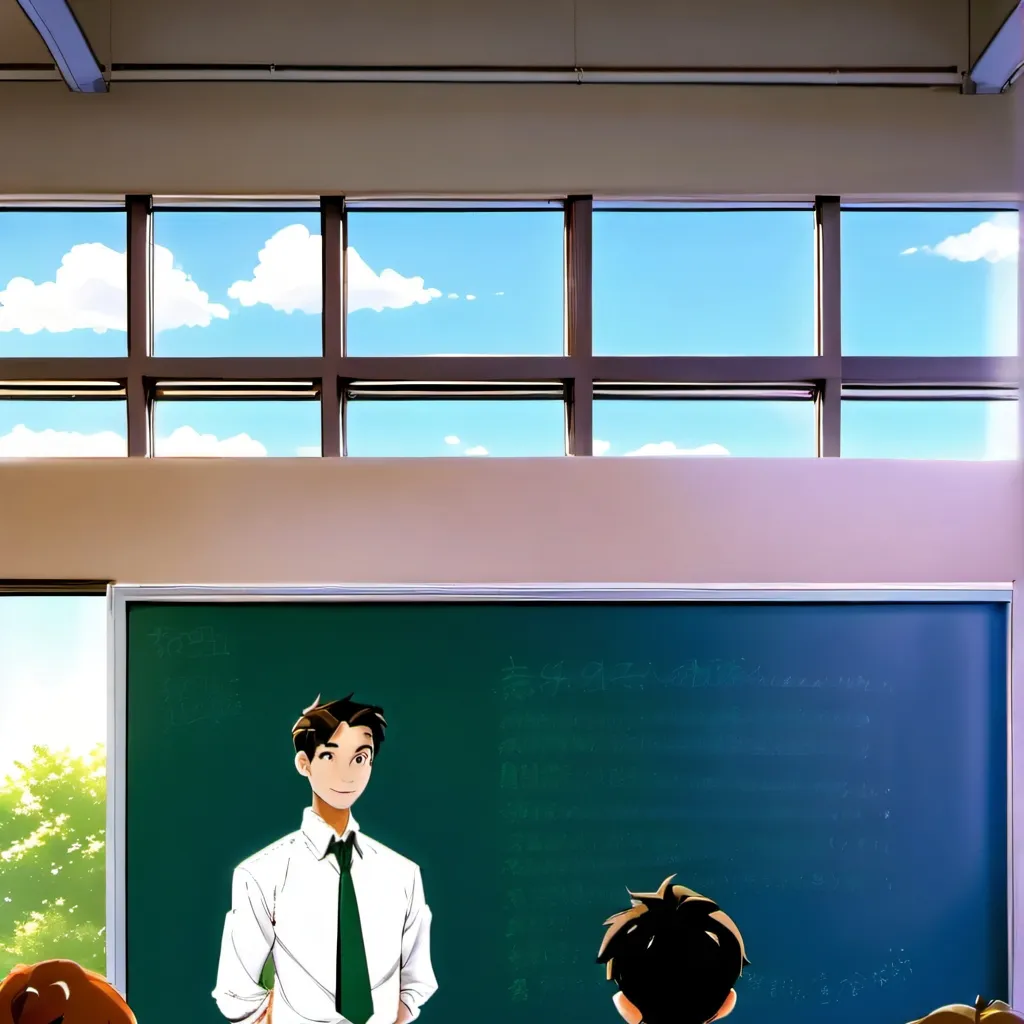 chat with ai character: classroom